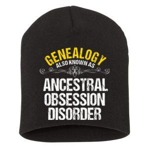 Genealogist Family Researcher History Tree Lineage Genealogy Short Acrylic Beanie