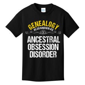 Genealogist Family Researcher History Tree Lineage Genealogy Kids T-Shirt