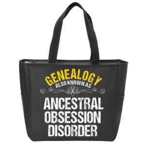 Genealogist Family Researcher History Tree Lineage Genealogy Zip Tote Bag