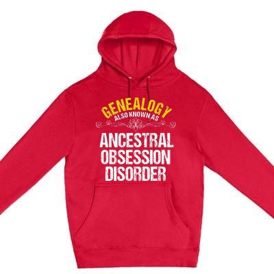 Genealogist Family Researcher History Tree Lineage Genealogy Premium Pullover Hoodie