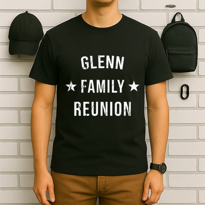 Glenn Family Reunion Matching Squad First Last Name T-Shirt