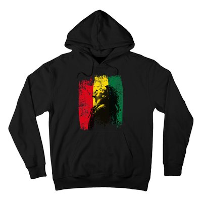 Ghanaian Flag Rastamann Reggae Dreadlocks Rasta Colors Hoodie