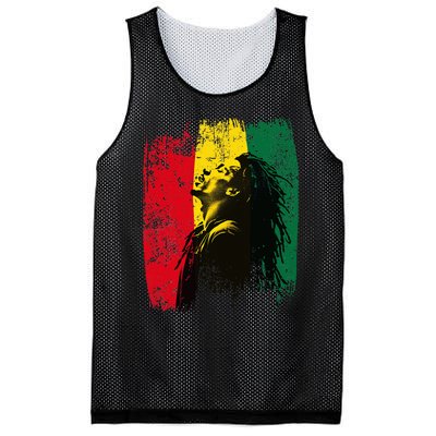 Ghanaian Flag Rastamann Reggae Dreadlocks Rasta Colors Mesh Reversible Basketball Jersey Tank