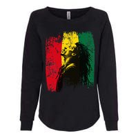 Ghanaian Flag Rastamann Reggae Dreadlocks Rasta Colors Womens California Wash Sweatshirt