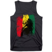 Ghanaian Flag Rastamann Reggae Dreadlocks Rasta Colors Tank Top