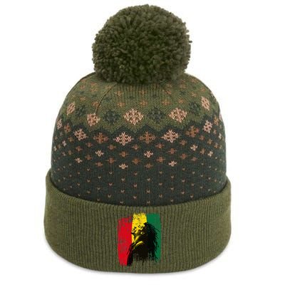 Ghanaian Flag Rastamann Reggae Dreadlocks Rasta Colors The Baniff Cuffed Pom Beanie