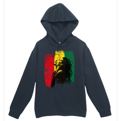 Ghanaian Flag Rastamann Reggae Dreadlocks Rasta Colors Urban Pullover Hoodie