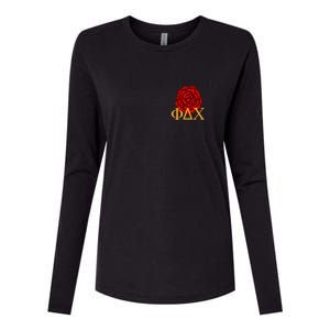 Greek Fraternity Red Incarnation Womens Cotton Relaxed Long Sleeve T-Shirt