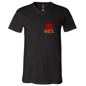 Greek Fraternity Red Incarnation V-Neck T-Shirt