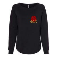 Greek Fraternity Red Incarnation Womens California Wash Sweatshirt