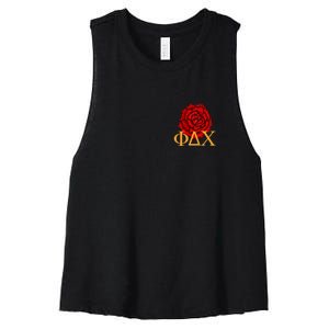 Greek Fraternity Red Incarnation Women's Racerback Cropped Tank