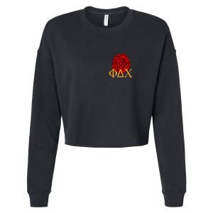 Greek Fraternity Red Incarnation Cropped Pullover Crew