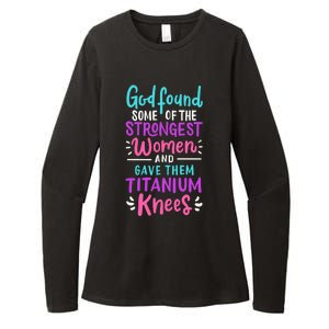 God Found Some Of The Strongest And Gave Them Titanium Funny Gift Womens CVC Long Sleeve Shirt