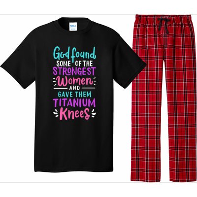 God Found Some Of The Strongest And Gave Them Titanium Funny Gift Pajama Set