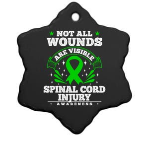 Gift For Spinal Cord Injury Patients Cool Gift Sci Awareness Ribbon Gift Ceramic Star Ornament