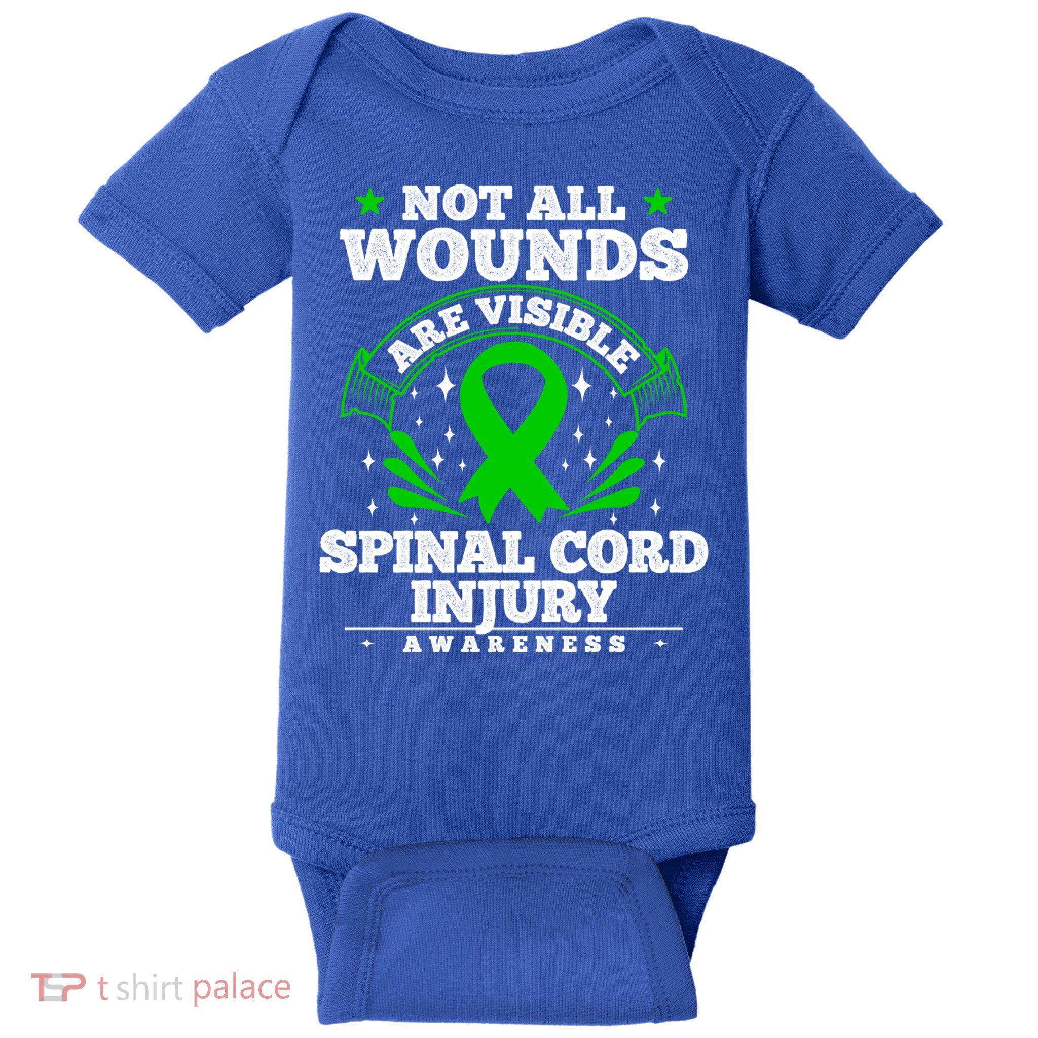 Gift For Spinal Cord Injury Patients Cool Gift Sci Awareness Ribbon Gift Baby Bodysuit