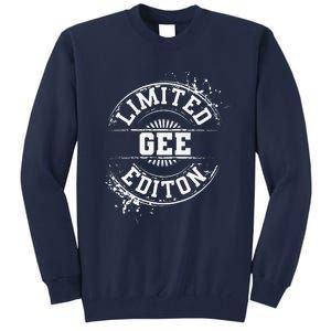 GEE Funny Surname Family Tree Birthday Reunion Gift Idea Tall Sweatshirt