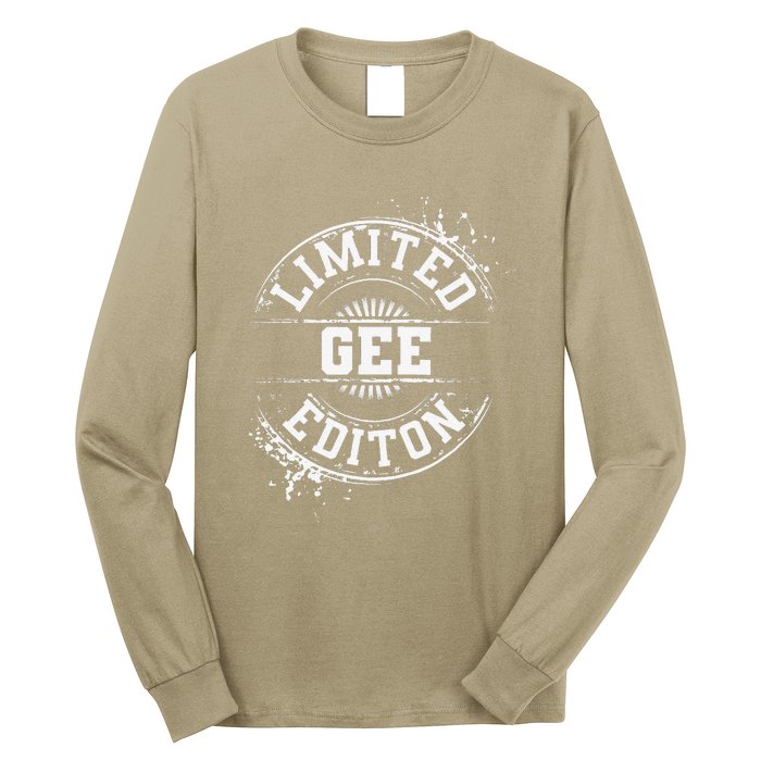 GEE Funny Surname Family Tree Birthday Reunion Gift Idea Long Sleeve Shirt