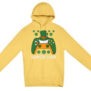 Gamerchaun Funny St Patrick Day Premium Pullover Hoodie