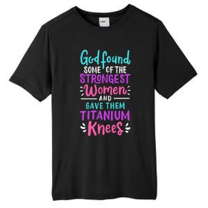 God Found Some Of The Strongest And Gave Them Titanium Funny Gift Tall Fusion ChromaSoft Performance T-Shirt