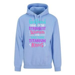 God Found Some Of The Strongest And Gave Them Titanium Funny Gift Unisex Surf Hoodie