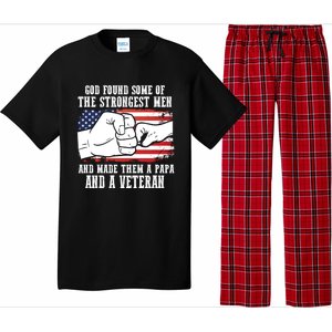 God Found Some Of And Made Papa And A Veteran Father Gift Pajama Set