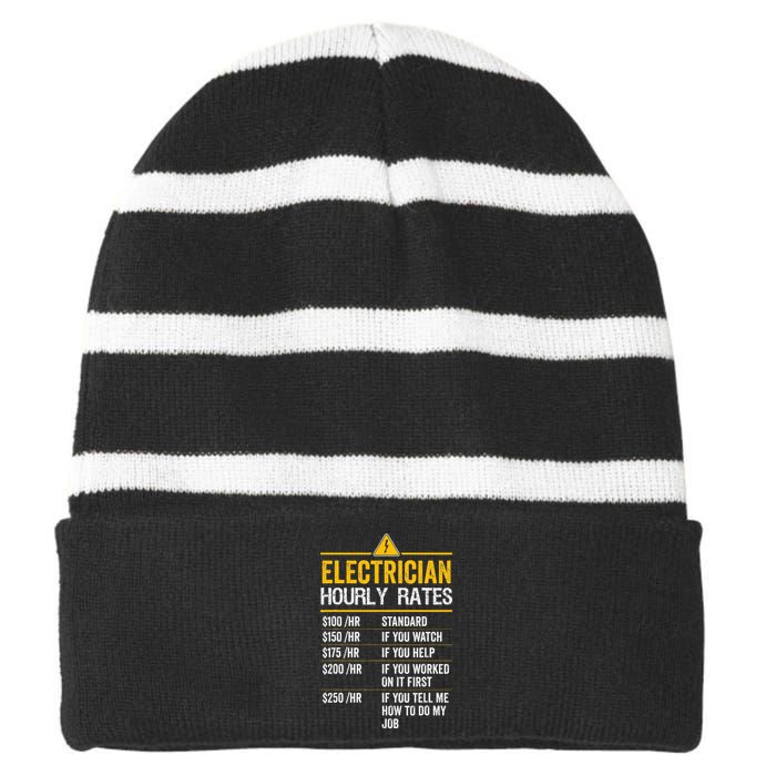 God Family Steeler Father's Day Gift Striped Beanie with Solid Band