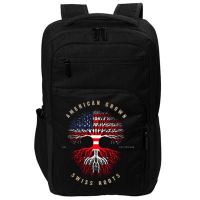 Gift For Swiss With Roots From Switzerland Impact Tech Backpack