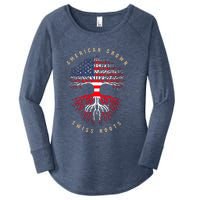 Gift For Swiss With Roots From Switzerland Women's Perfect Tri Tunic Long Sleeve Shirt