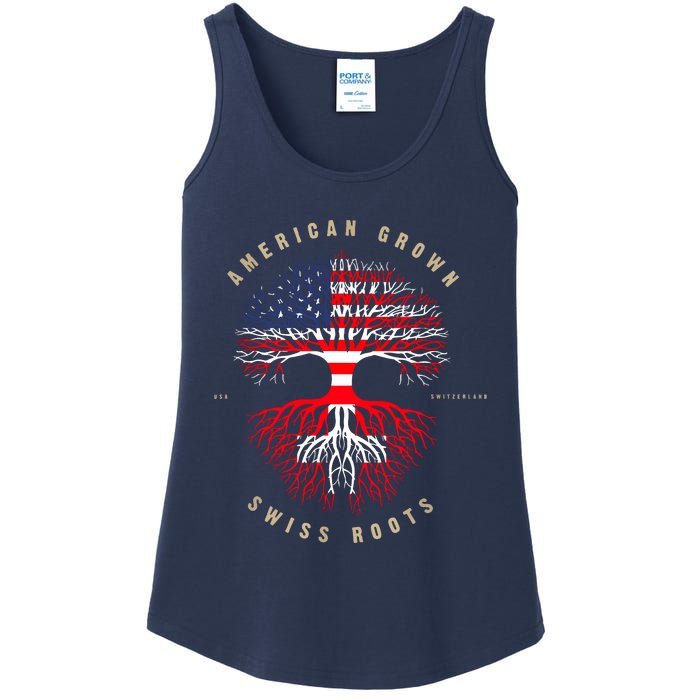 Gift For Swiss With Roots From Switzerland Ladies Essential Tank