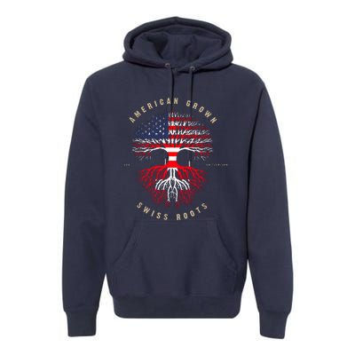 Gift For Swiss With Roots From Switzerland Premium Hoodie