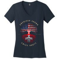 Gift For Swiss With Roots From Switzerland Women's V-Neck T-Shirt