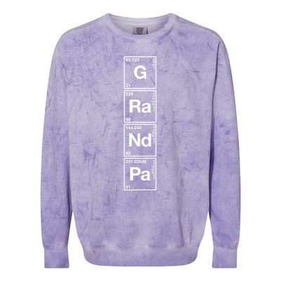 Grandpa Funny Sarcastic Grandparents Gift Grandaddy Science Great Gift Colorblast Crewneck Sweatshirt