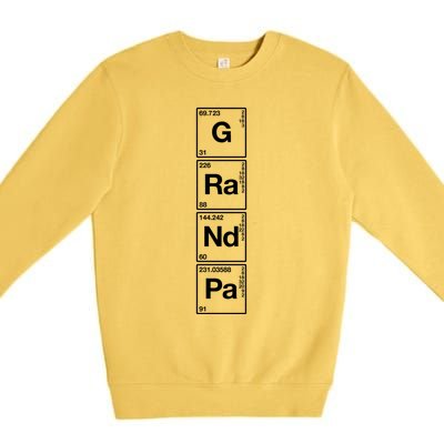 Grandpa Funny Sarcastic Grandparents Gift Grandaddy Science Great Gift Premium Crewneck Sweatshirt