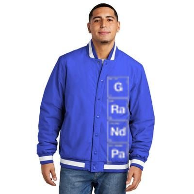 Grandpa Funny Sarcastic Grandparents Gift Grandaddy Science Great Gift Insulated Varsity Jacket