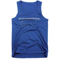 Gifts For Skiers Procrastiskiing Funny Skiing Tank Top