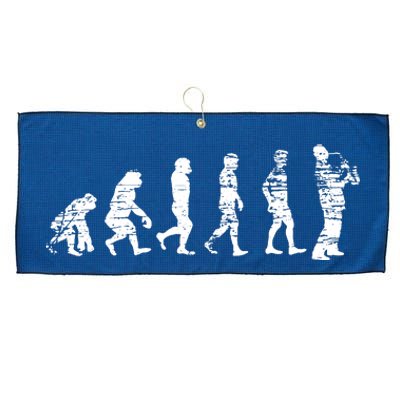 Gift For Saxophone Player Evolution Saxophone Large Microfiber Waffle Golf Towel