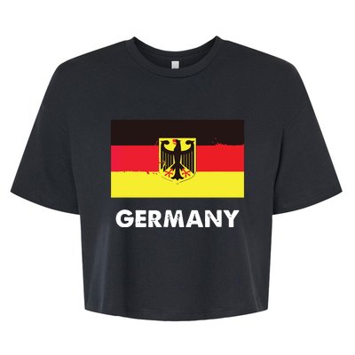 Germany Flag Shirts German Bella+Canvas Jersey Crop Tee