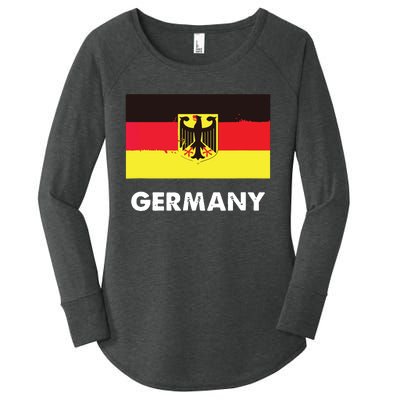 Germany Flag Shirts German Women's Perfect Tri Tunic Long Sleeve Shirt