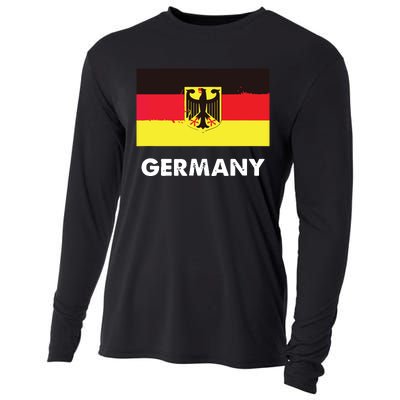 Germany Flag Shirts German Cooling Performance Long Sleeve Crew