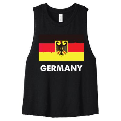 Germany Flag Shirts German Women's Racerback Cropped Tank