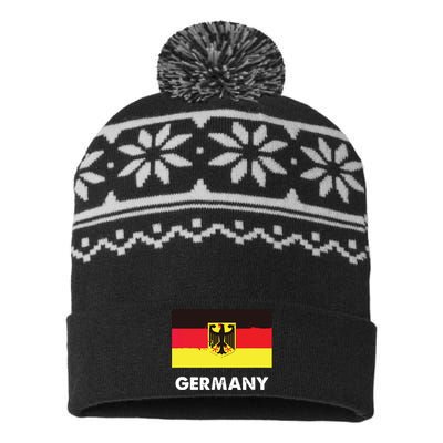 Germany Flag Shirts German USA-Made Snowflake Beanie