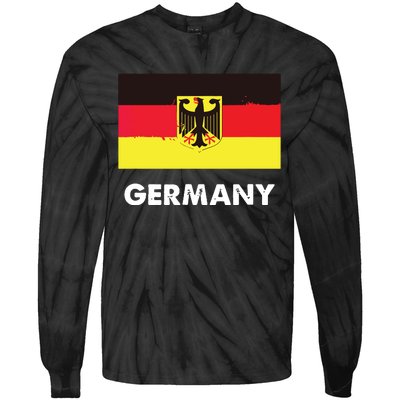 Germany Flag Shirts German Tie-Dye Long Sleeve Shirt