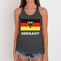 Germany Flag Shirts German Women's Knotted Racerback Tank