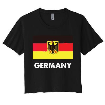 Germany Flag Shirts German Women's Crop Top Tee