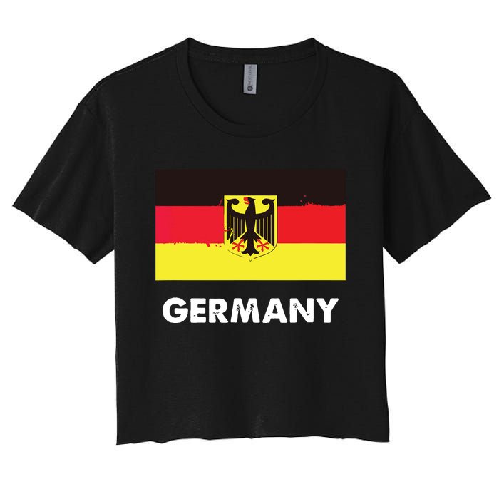 Germany Flag Shirts German Women's Crop Top Tee