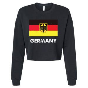 Germany Flag Shirts German Cropped Pullover Crew