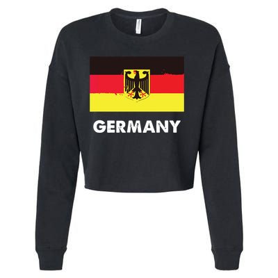 Germany Flag Shirts German Cropped Pullover Crew