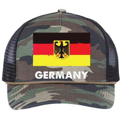 Germany Flag Shirts German Retro Rope Trucker Hat Cap