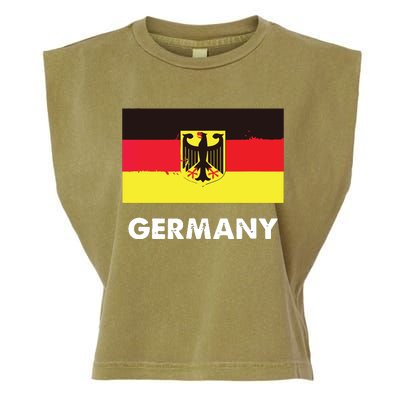 Germany Flag Shirts German Garment-Dyed Women's Muscle Tee